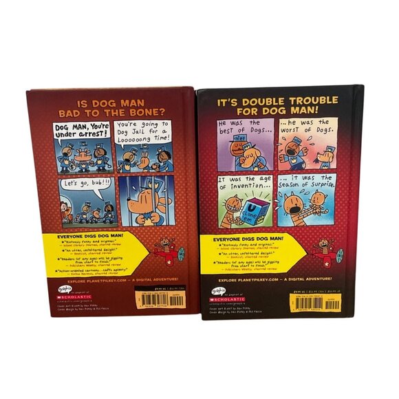 Dog Man Hardcover Books Dav Pilkey Set Of 2 Brawl of the Wild Tale of 2 Kitties - Picture 2 of 4